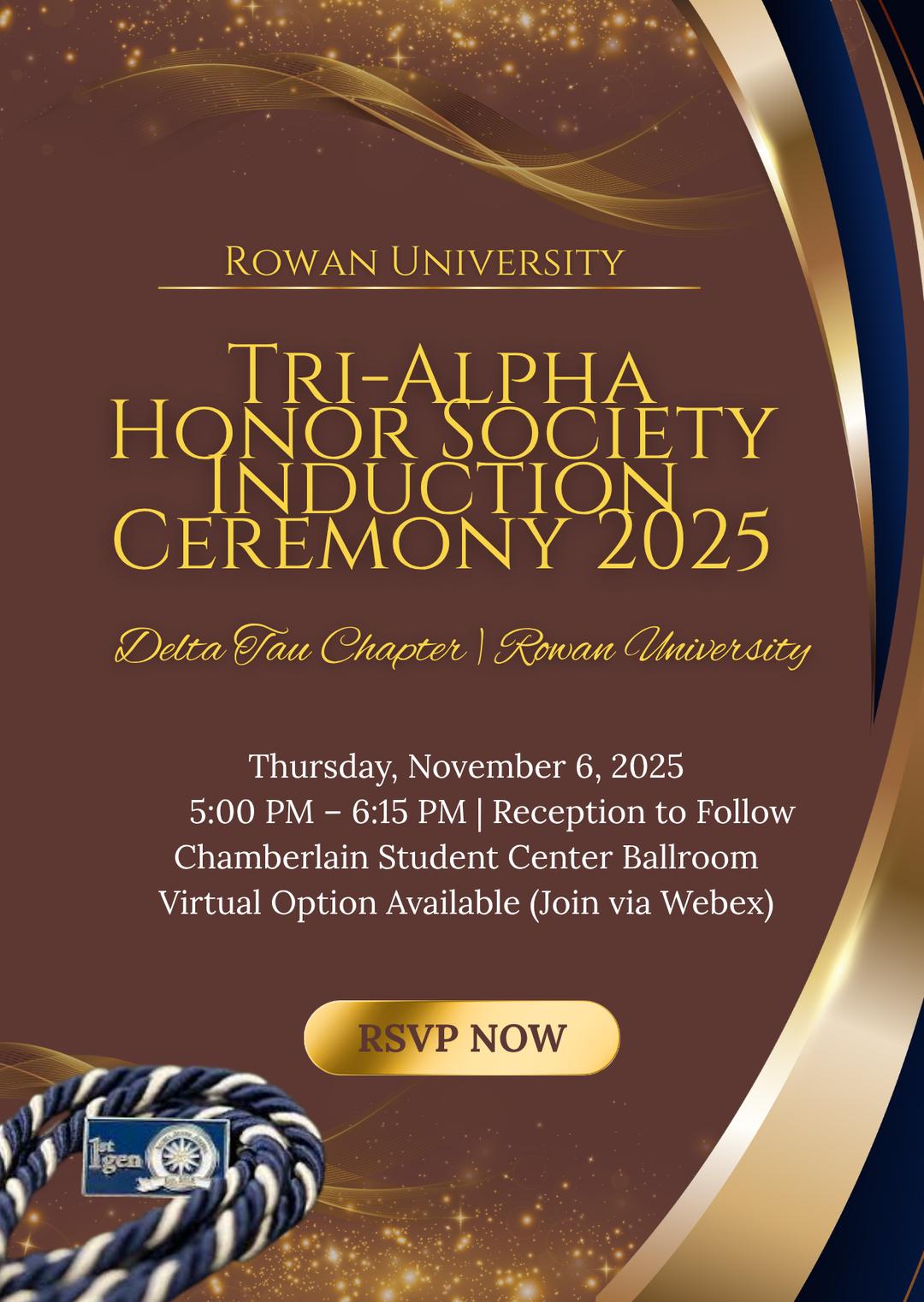 Tri-Alpha Honor Society Induction Ceremony 2025 Delta Tau Chapter ...