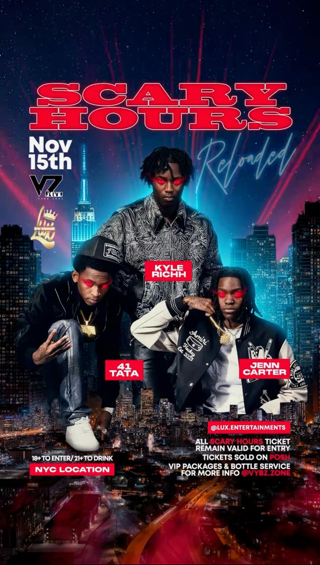 Six Stars NYC: Scary Hours Performance by 41 (Kyle Richh, Jenn