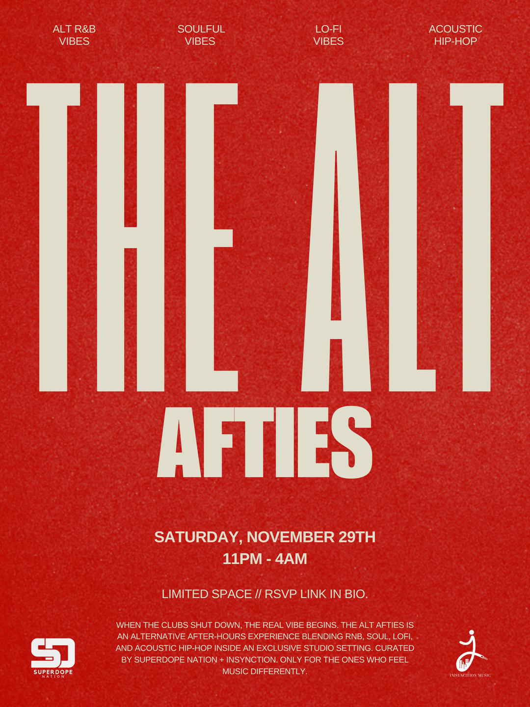 The Alt Afties - Alternative RNB After Hours | SD NATION | Sat, Nov 29 ...