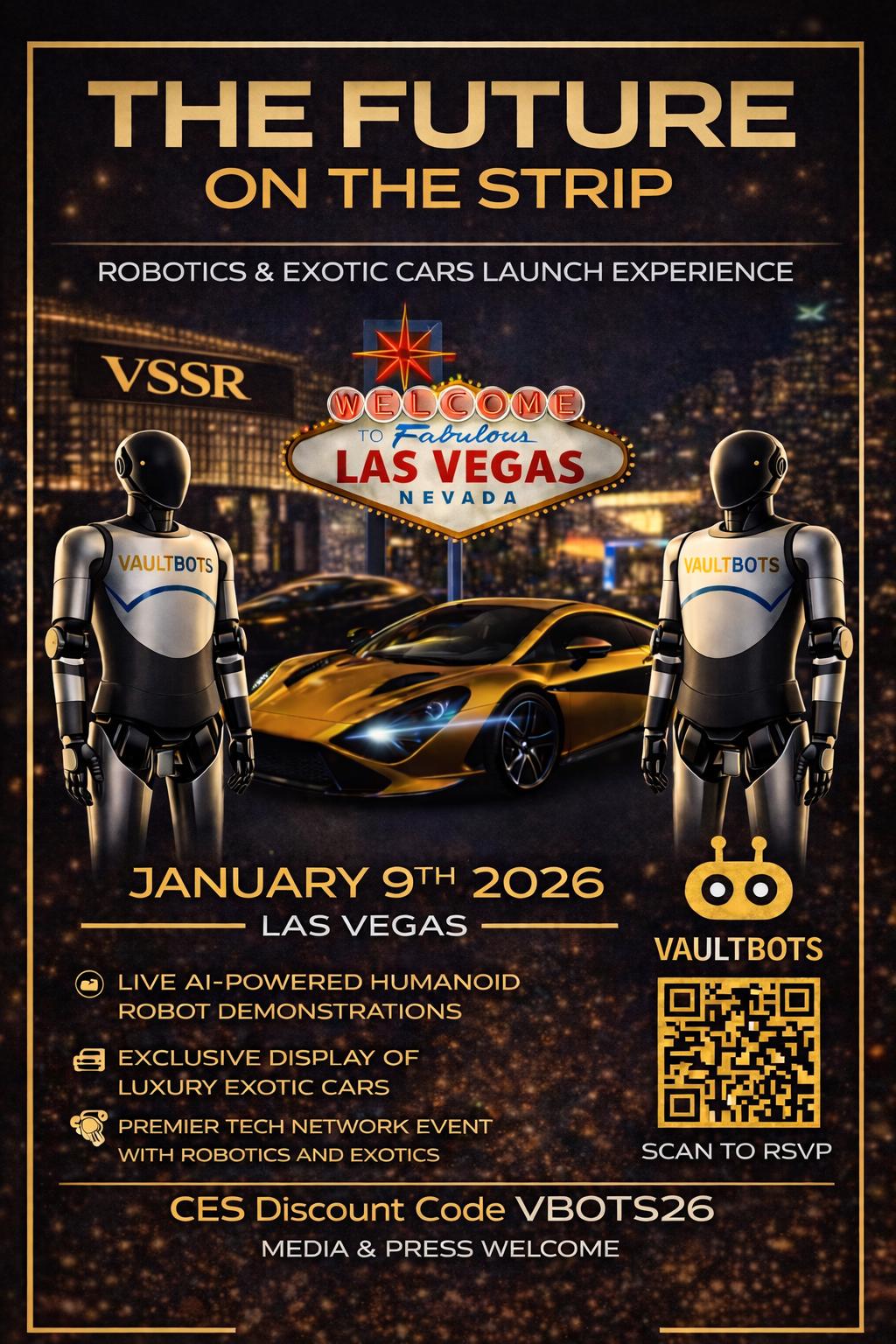 VaultBots Launch | VaultBots | Fri, Jan 9, 2026 | VSSR Exotic Car and ...