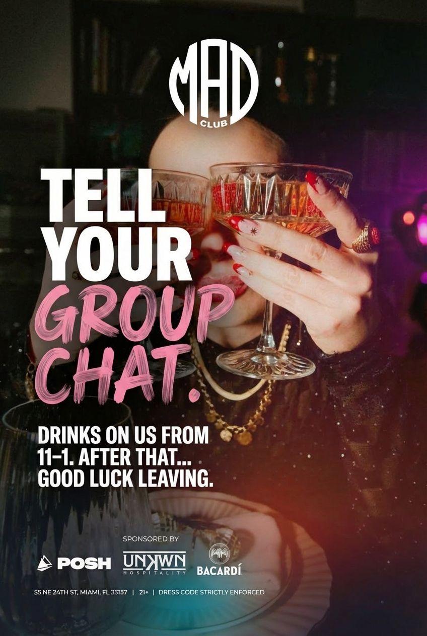 SHE SAID FRIDAYS - LADIES OPEN BAR 11-1AM | UNKWN HOSPITALITY | Fri, Feb 20, 2026