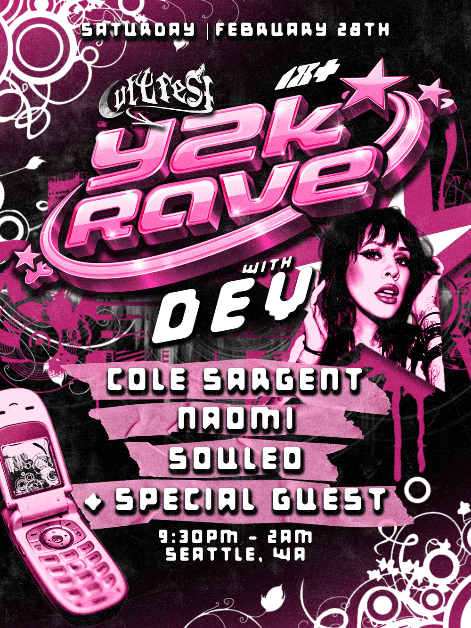 Y2K RAVE with DEV by CultFest | CultFest | Sat, Feb 28, 2026 | Vue Lounge