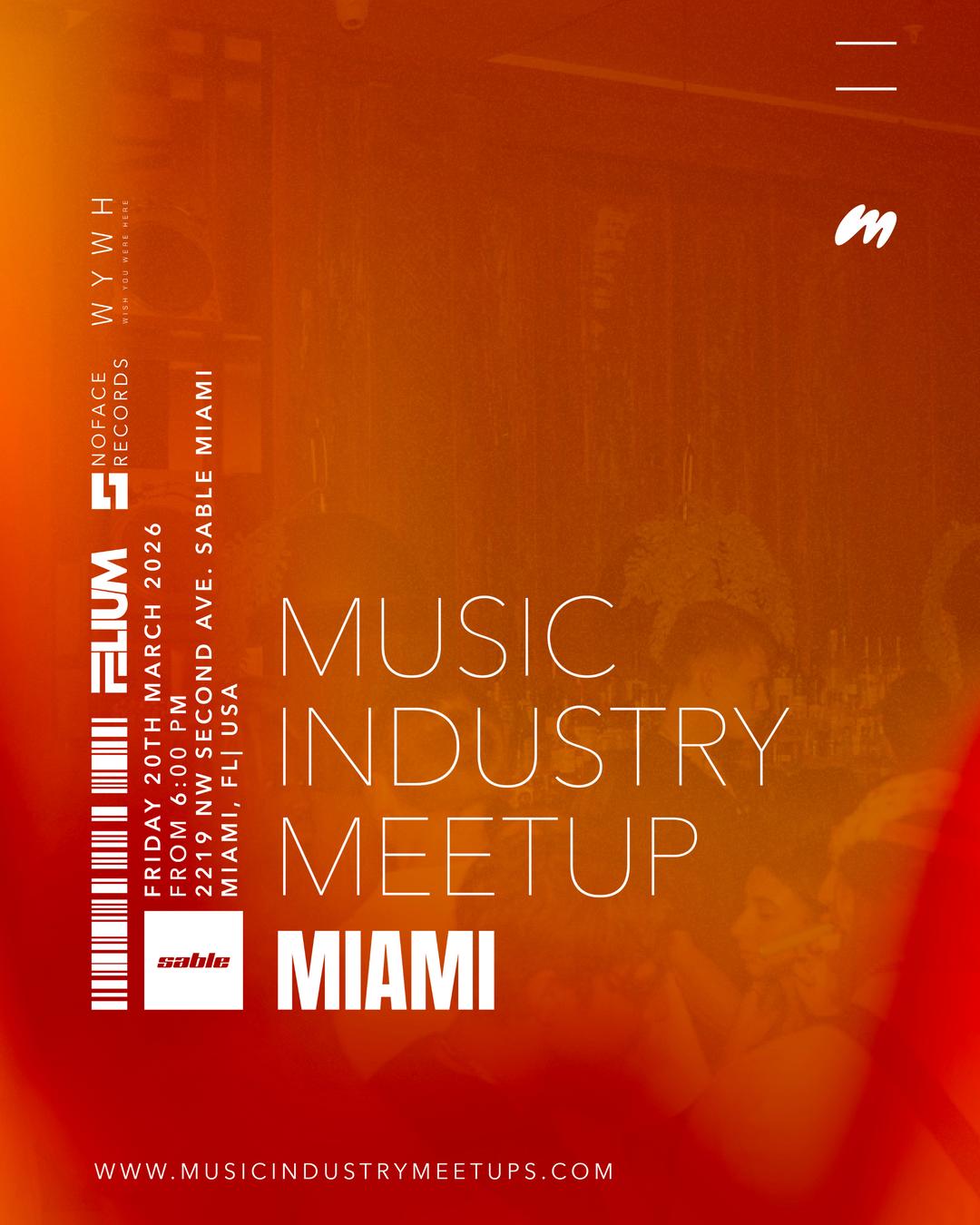 Music Industry Meetup, Miami @ Sable | Music Industry Meetups | Fri ...