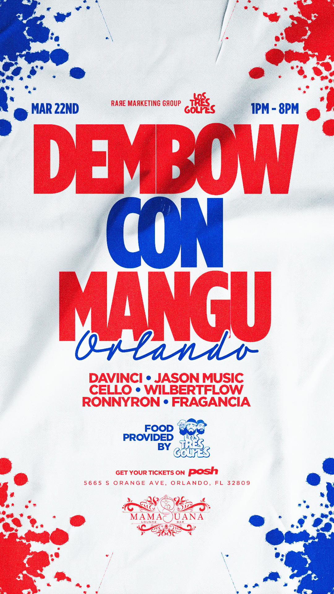 Dembow Con Mangu | Rare Marketing Group | Sun, Mar 22, 2026 | Mamajuana ...