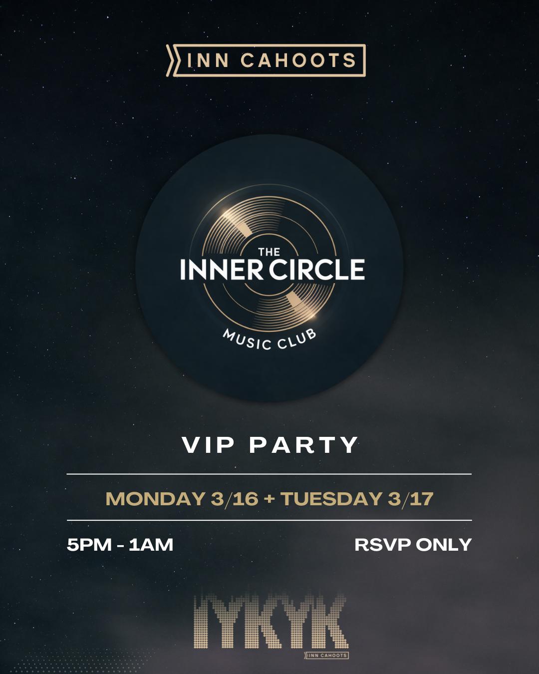 Inner Circle Music Club VIP Party | Inner Circle Music Club | Mon, Mar ...
