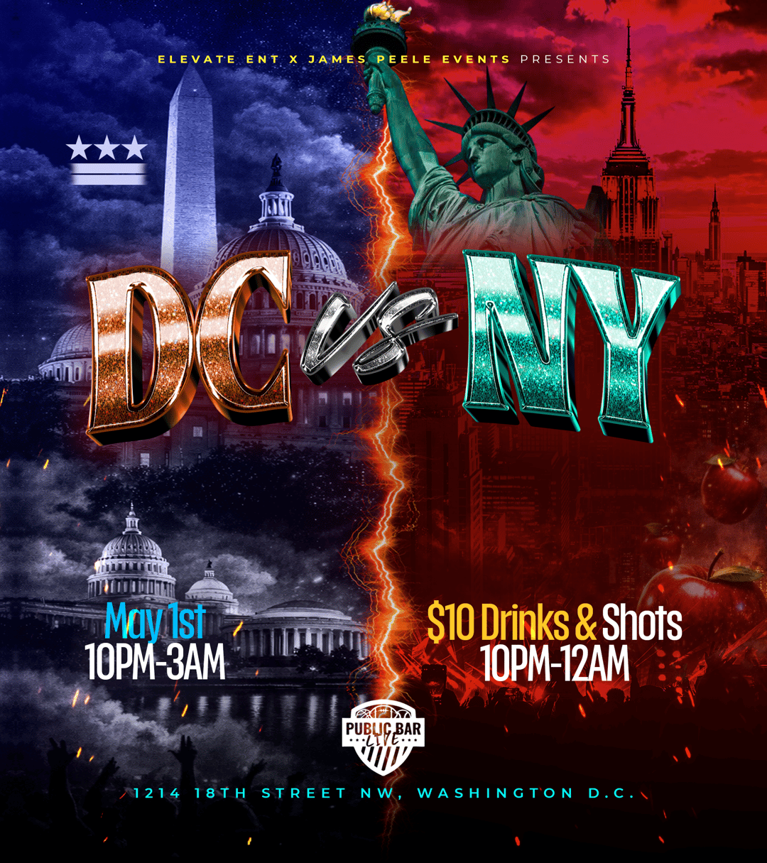 ElevateEnt X James Peele Events: DC vs NY | Elevate Entertainment | Fri ...