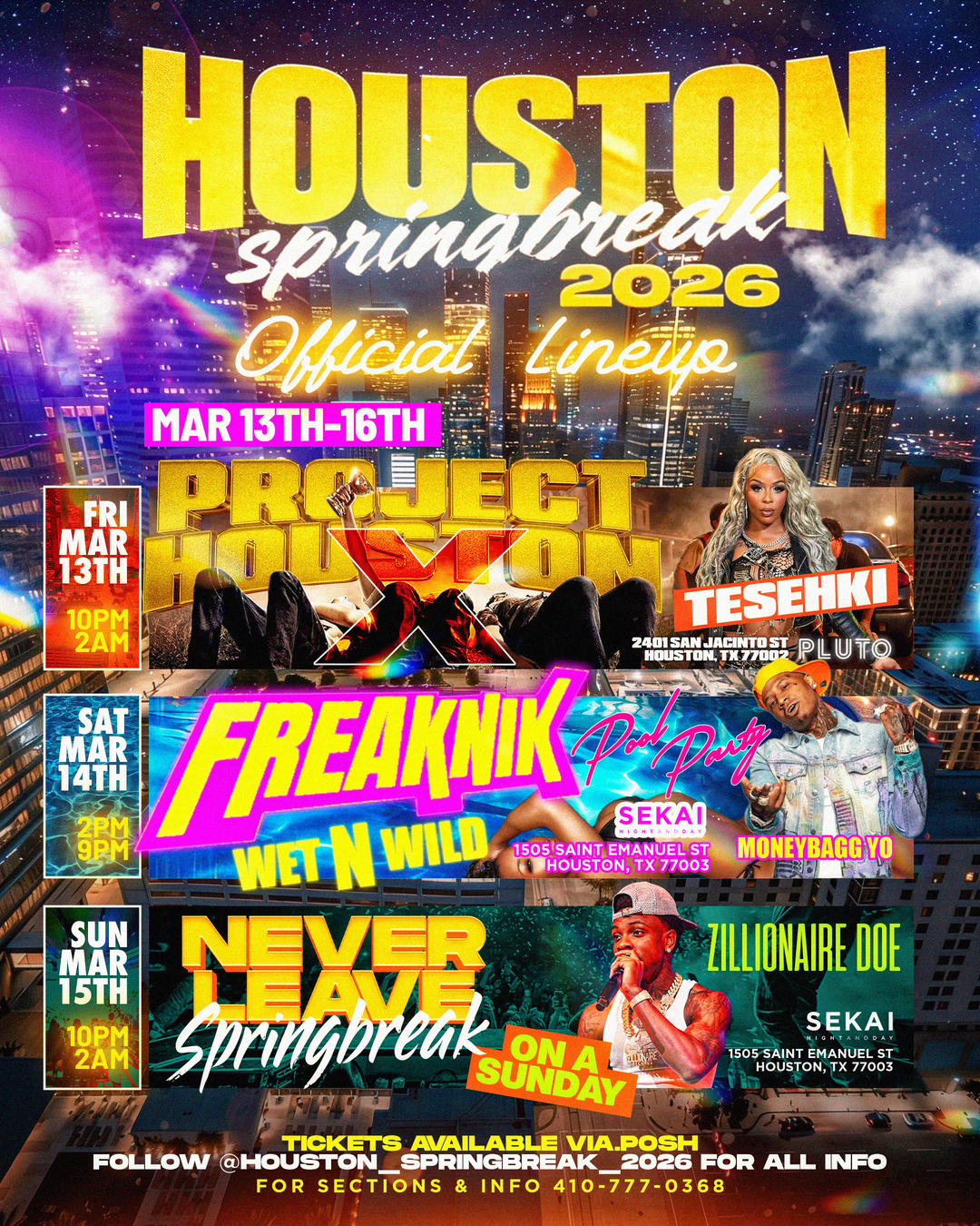 THE BIGGEST HOUSTON SPRING BREAK 2026 LINEUP 🔥 | DIAMONDS IN THE ROUGH ...