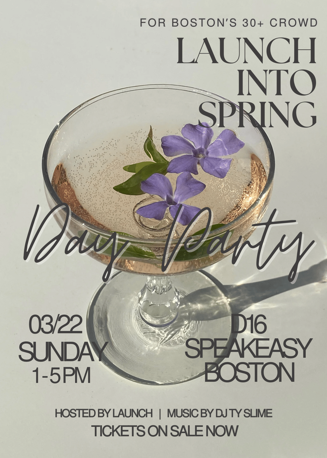 Launch into Spring: Day Party | Launch Boston | Sun, Mar 22, 2026 | D16