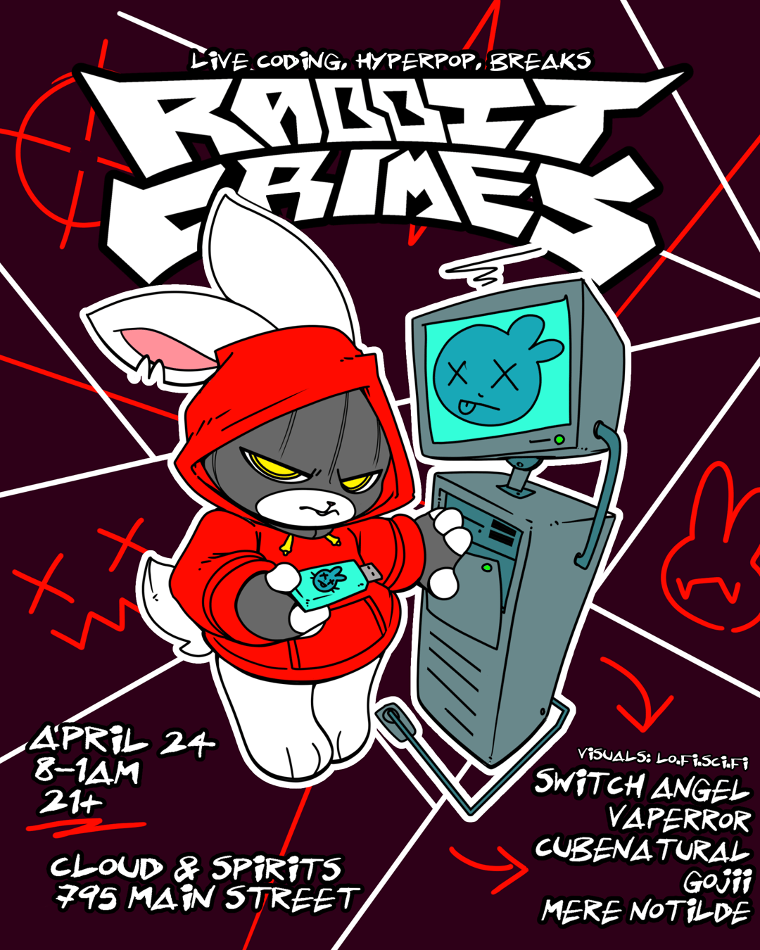 RABBIT CRIMES | RABBIT CRIMES | Fri, Apr 24, 2026 | Cloud & Spirits