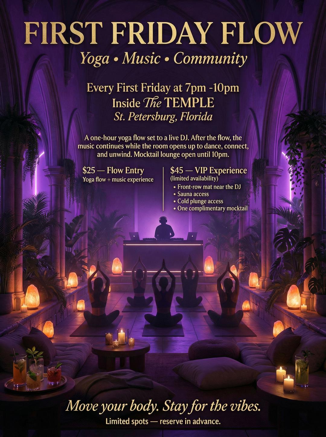 First Friday Flow | REVO Wellness | Fri, Apr 3, 2026 | The Temple ...
