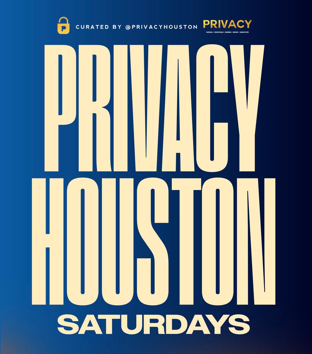 Privacy Houston - Saturdays | Privacy Houston | Sat, Mar 21, 2026 ...