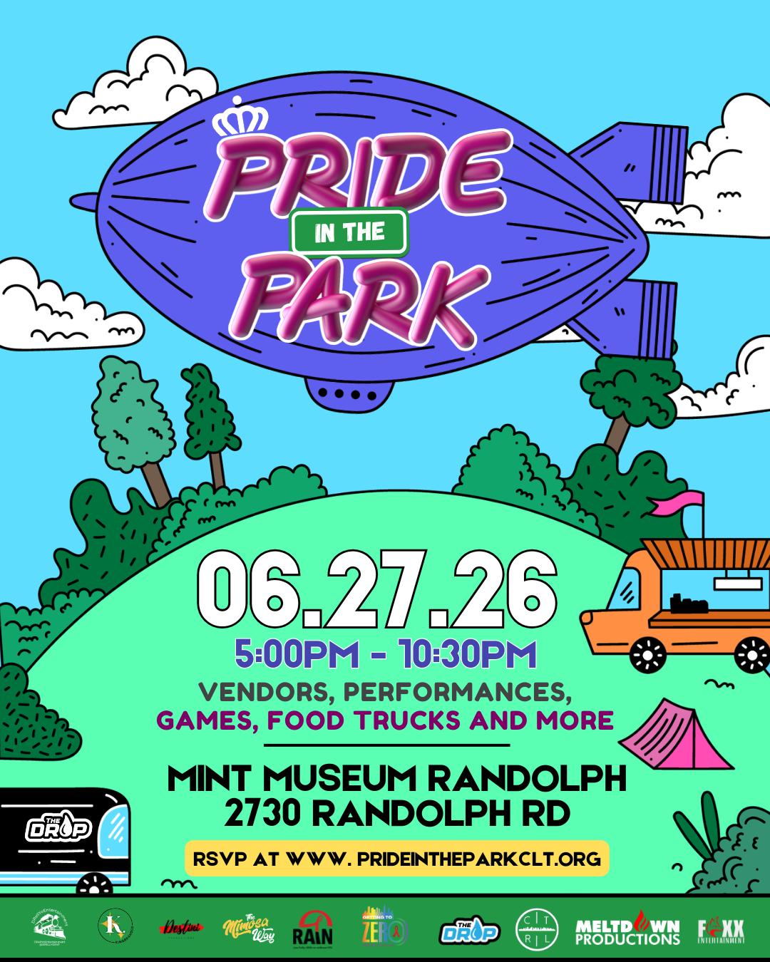 Pride in the Park | RAIN | Sat, Jun 27, 2026 | Mint Museum Randolph