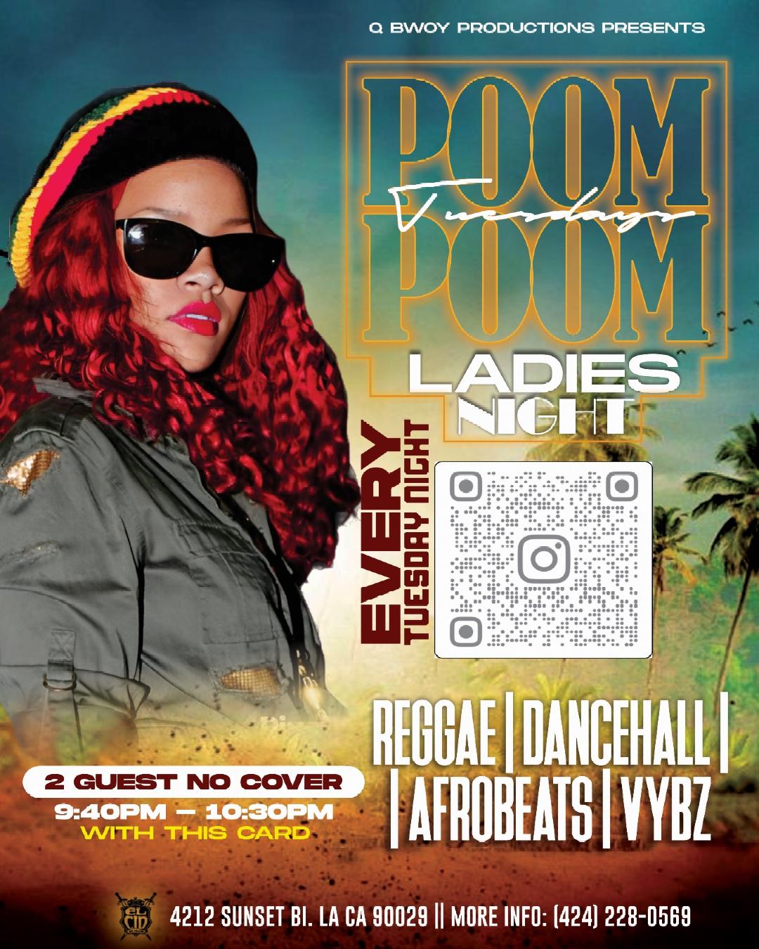 PooM pOOm TUESDAYS | Poom Poom Tuesdays | Tue, Apr 28, 2026 | El Cid
