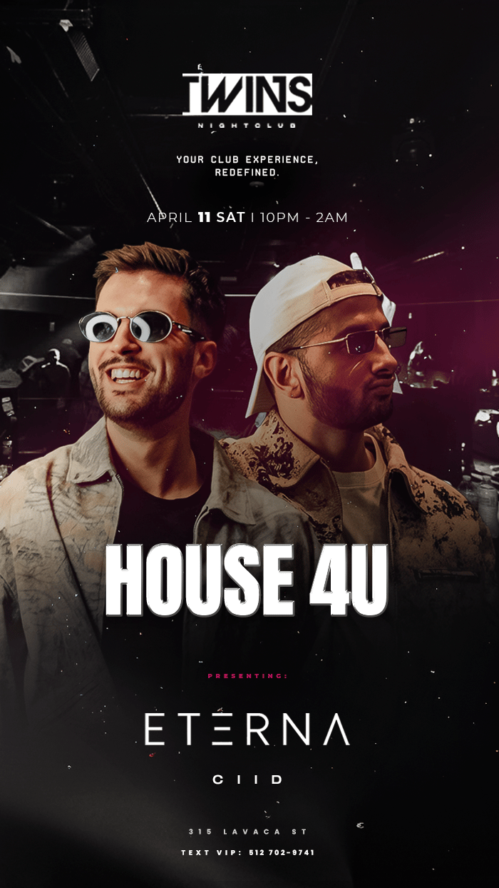 HOUSE4U ETERNA @TWINS | Twins Rooftop & Nightclub | Sat, Apr 11, 2026 ...