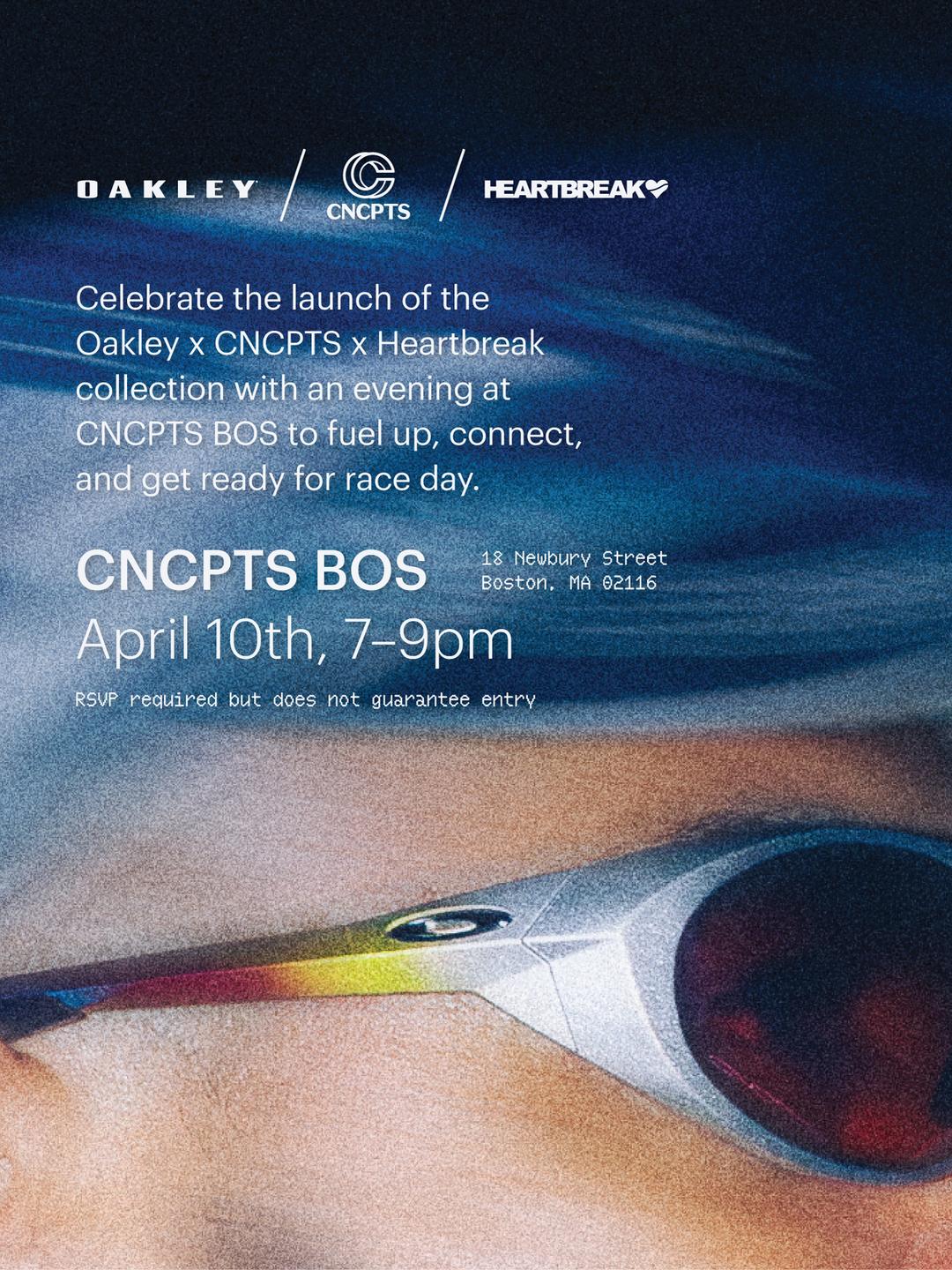 Oakley x CNCPTS x Heartbreak Launch Party | CNCPTS | Fri, Apr 10, 2026 ...