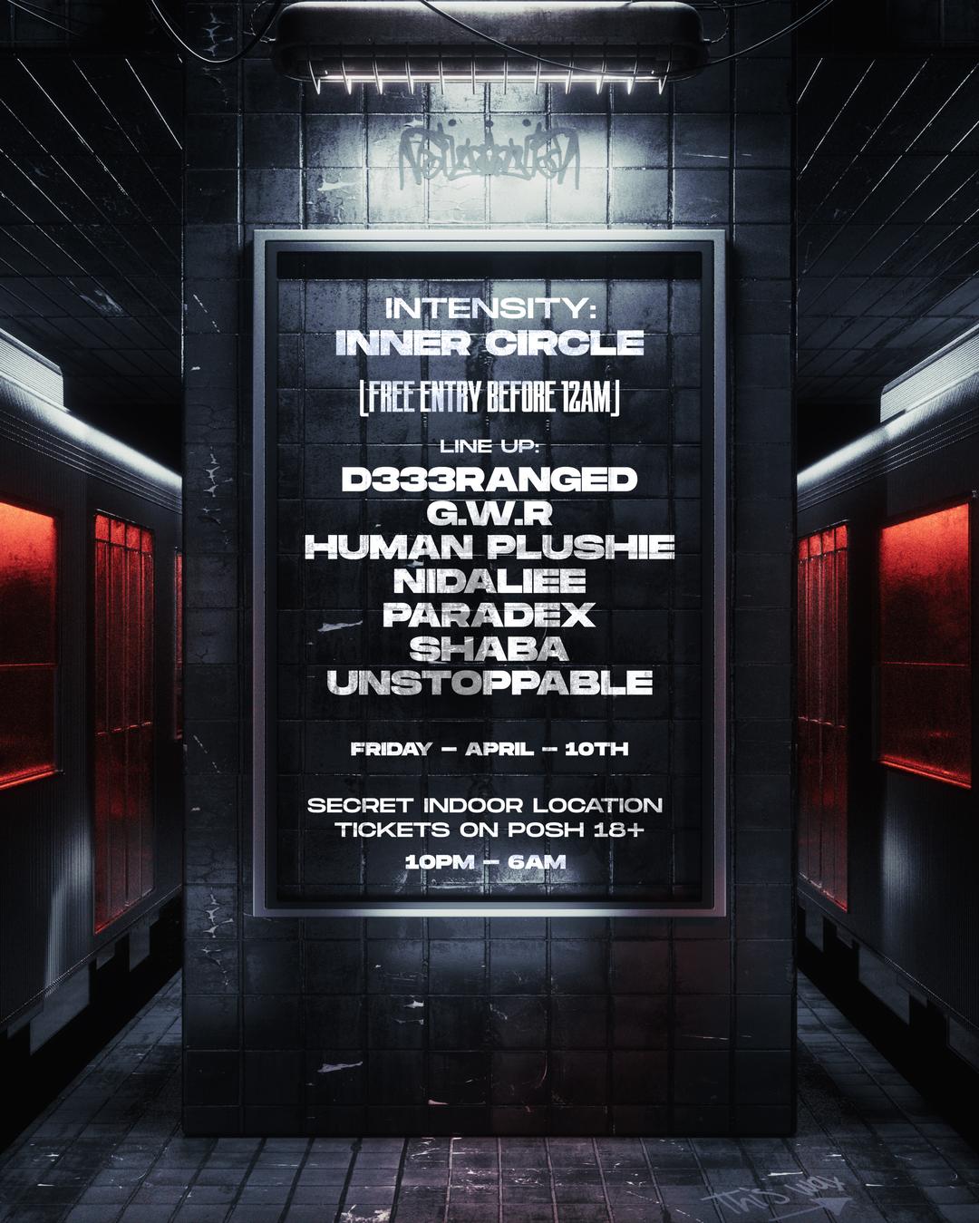 𝐈𝐍𝐍𝐄𝐑 𝐂𝐈𝐑𝐂𝐋𝐄 : 𝐌𝐀𝐒𝐒𝐈𝐕𝐄 𝐈𝐍𝐃𝐎𝐎𝐑 𝐓𝐄𝐂𝐇𝐍𝐎 𝐑𝐀𝐕𝐄 | INTENSITY RAVES | Fri, Apr ...