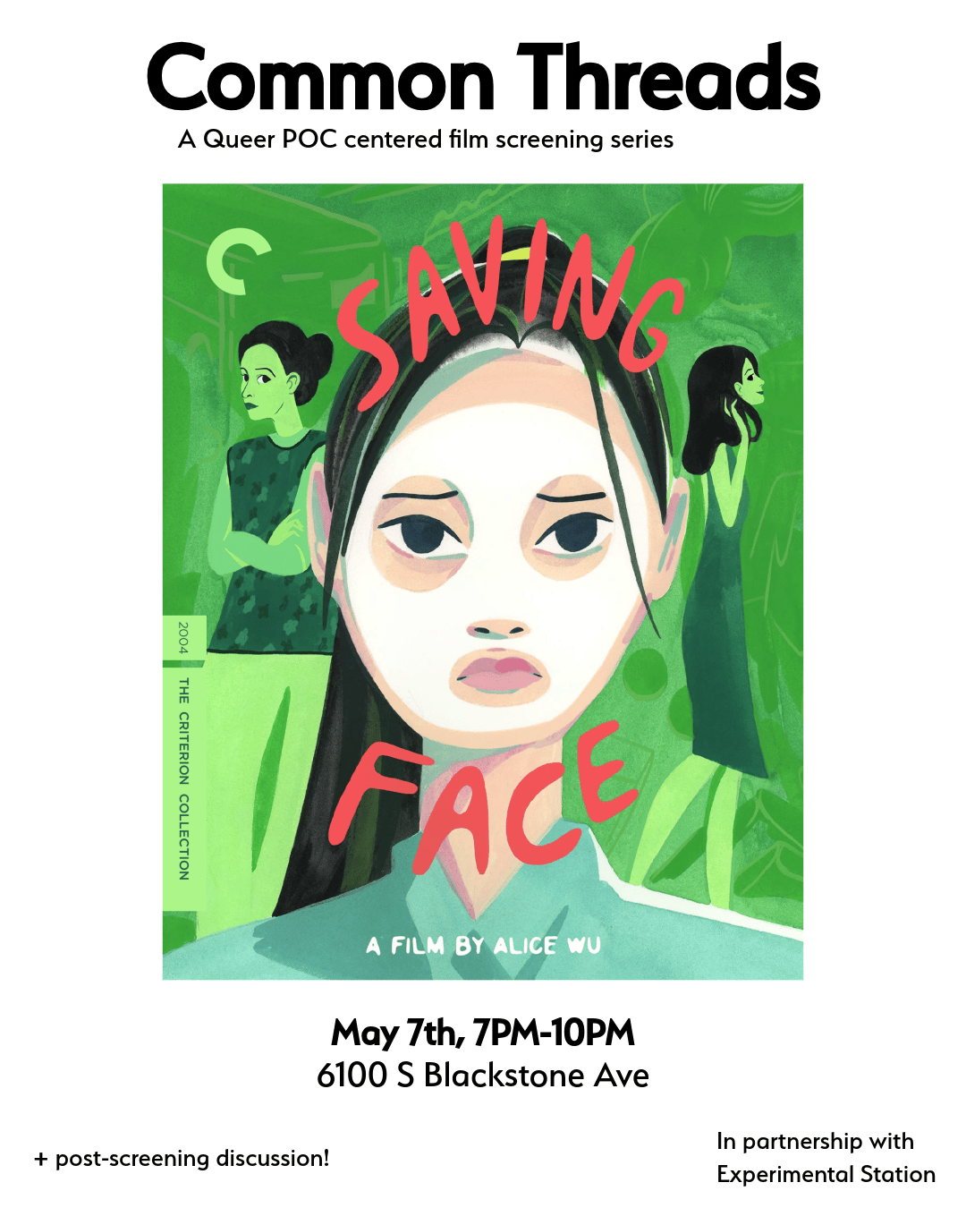 Queer Movie Screening: Saving Face | Common Threads | Thu, May 7, 2026 ...