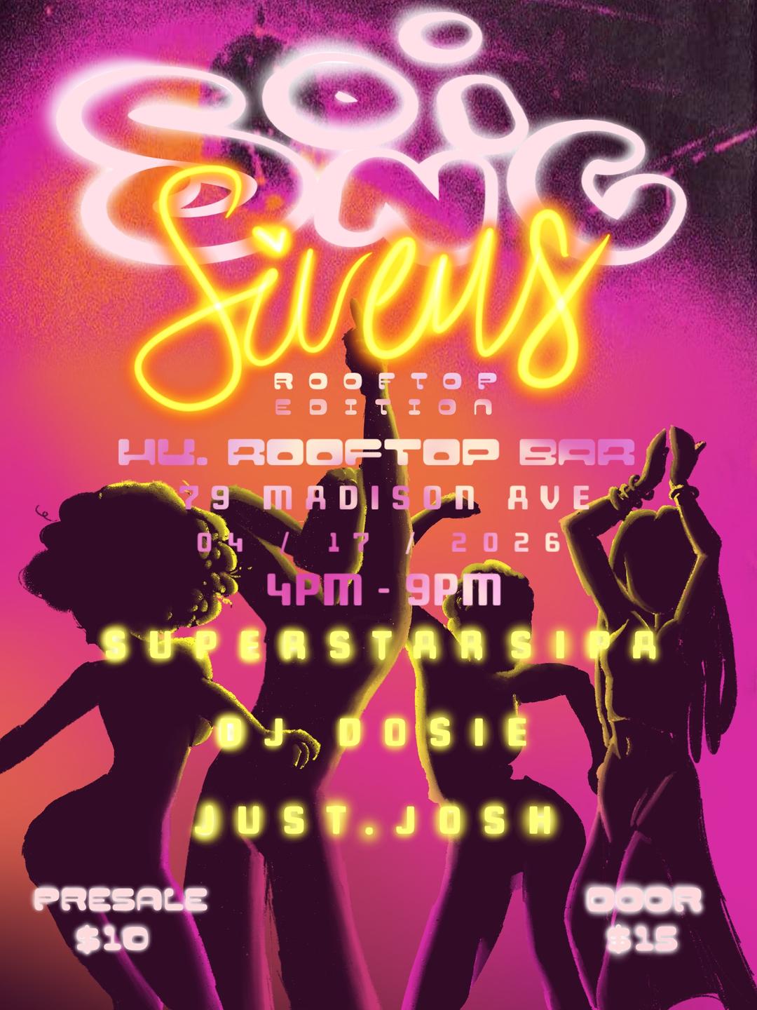 SONIC SIRENS: Rooftop Edition | Dose of Wonder | Fri, Apr 17, 2026 | Hu ...