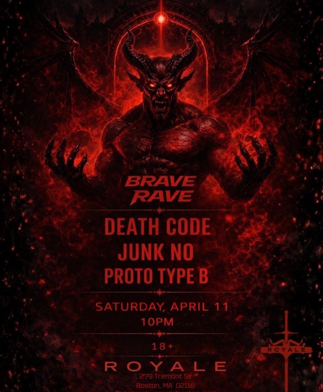 BRAVE RAVE (April 11th) [18+] | BRAVE RAVE | Sat, Apr 11, 2026 | ROYALE ...