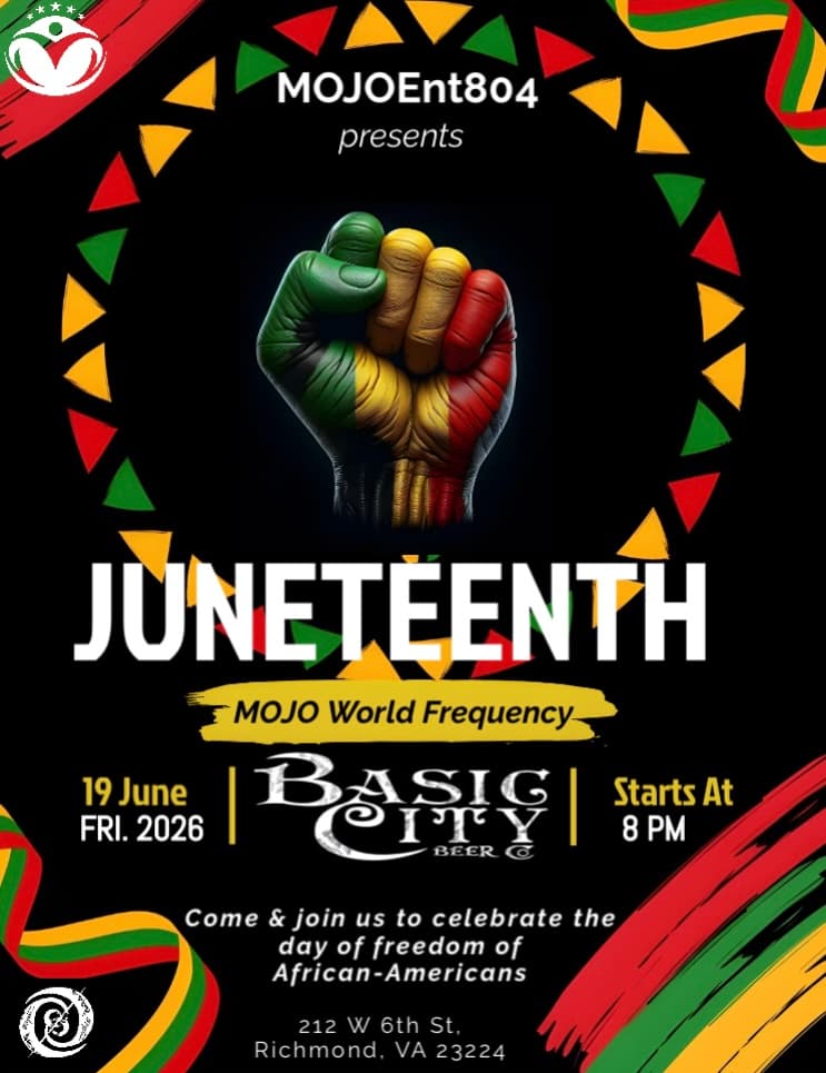 MOJO World Frequency: Juneteenth — Live at Basic City RVA | MOJO World ...