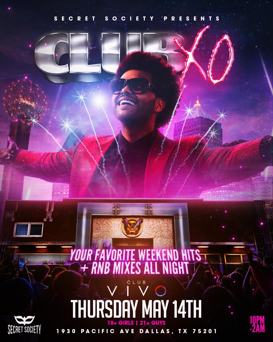 CLUB XO - DALLAS, TEXAS | Events by secret society | Thu, May 14, 2026 ...
