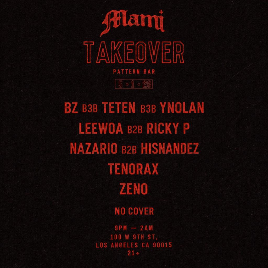 MAMI Takeover - Pattern Bar | MAMI SOUNDS | Fri, May 1, 2026 | Pattern Bar