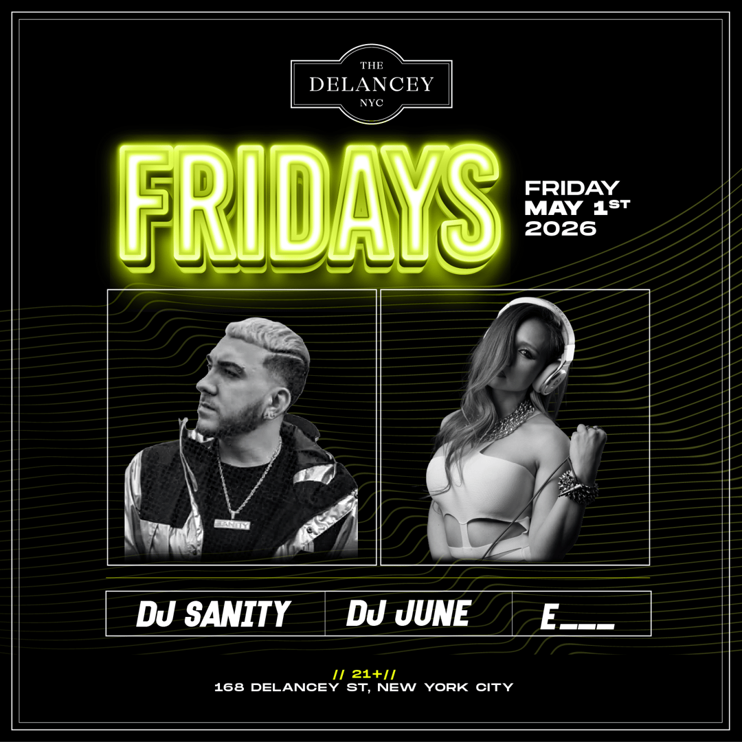 Fridays @ The Delancey | THE DELANCEY | Fri, May 1, 2026 | The Delancey