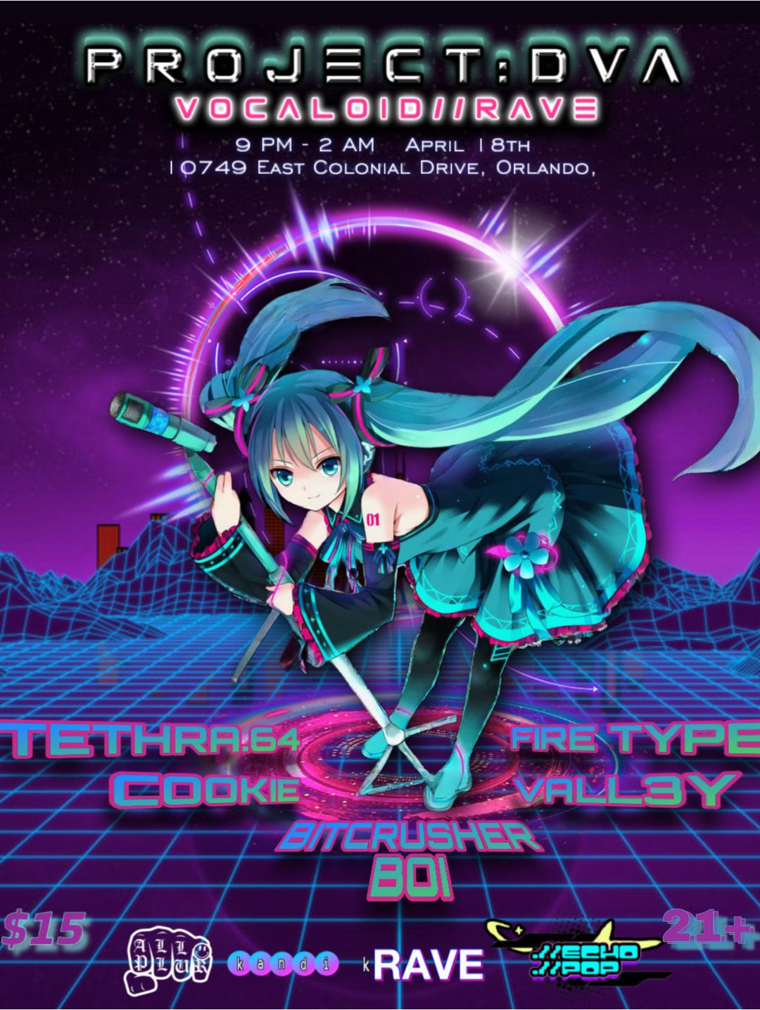 PROJECT DVA (VOCALOID RAVE) +ORLANDO+ 21+ | ⁑ECHO☆POP☆STARS