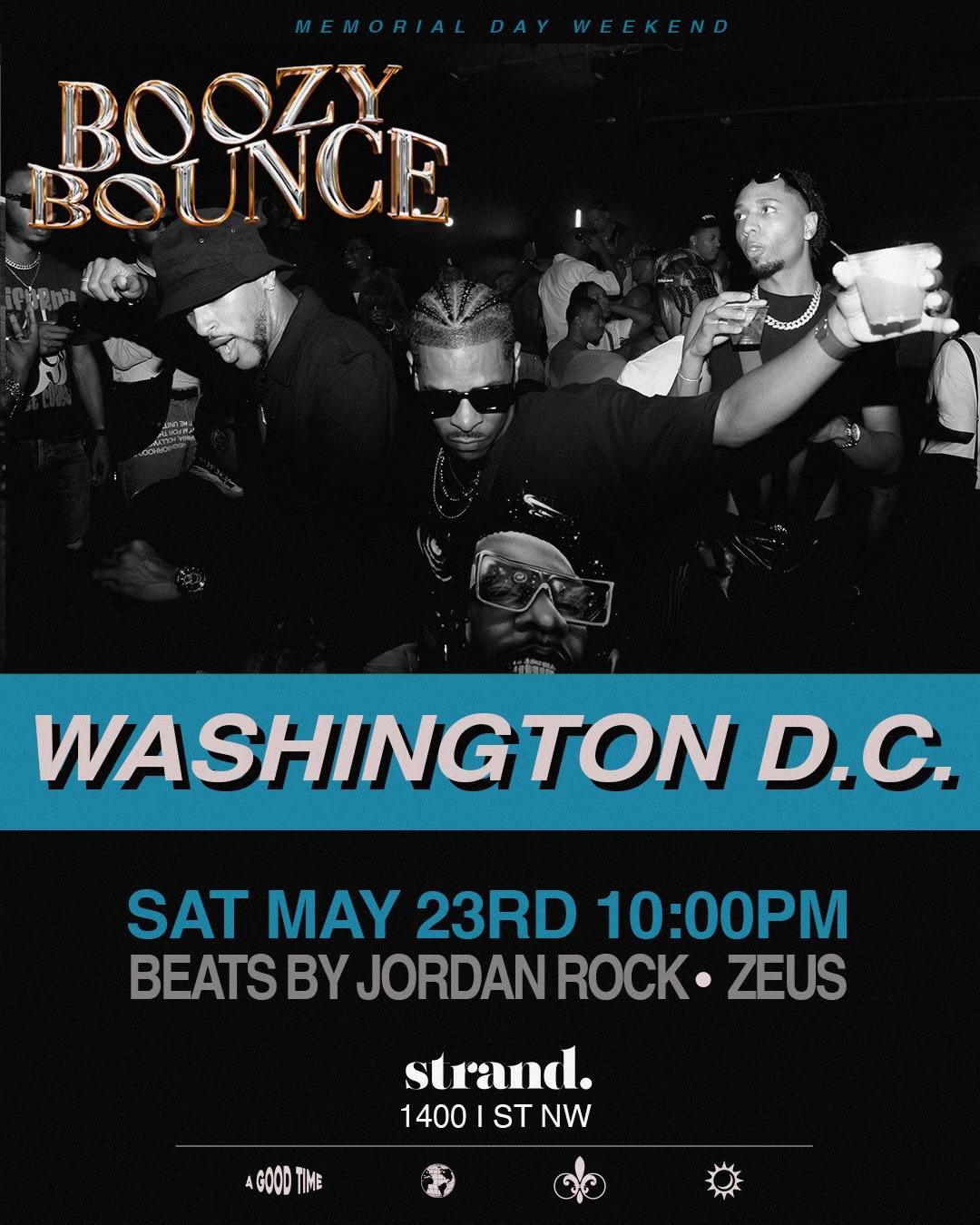 BOOZY BLACKOUT DC | BOOZY BOUNCE | Sat, May 23, 2026 | STRAND