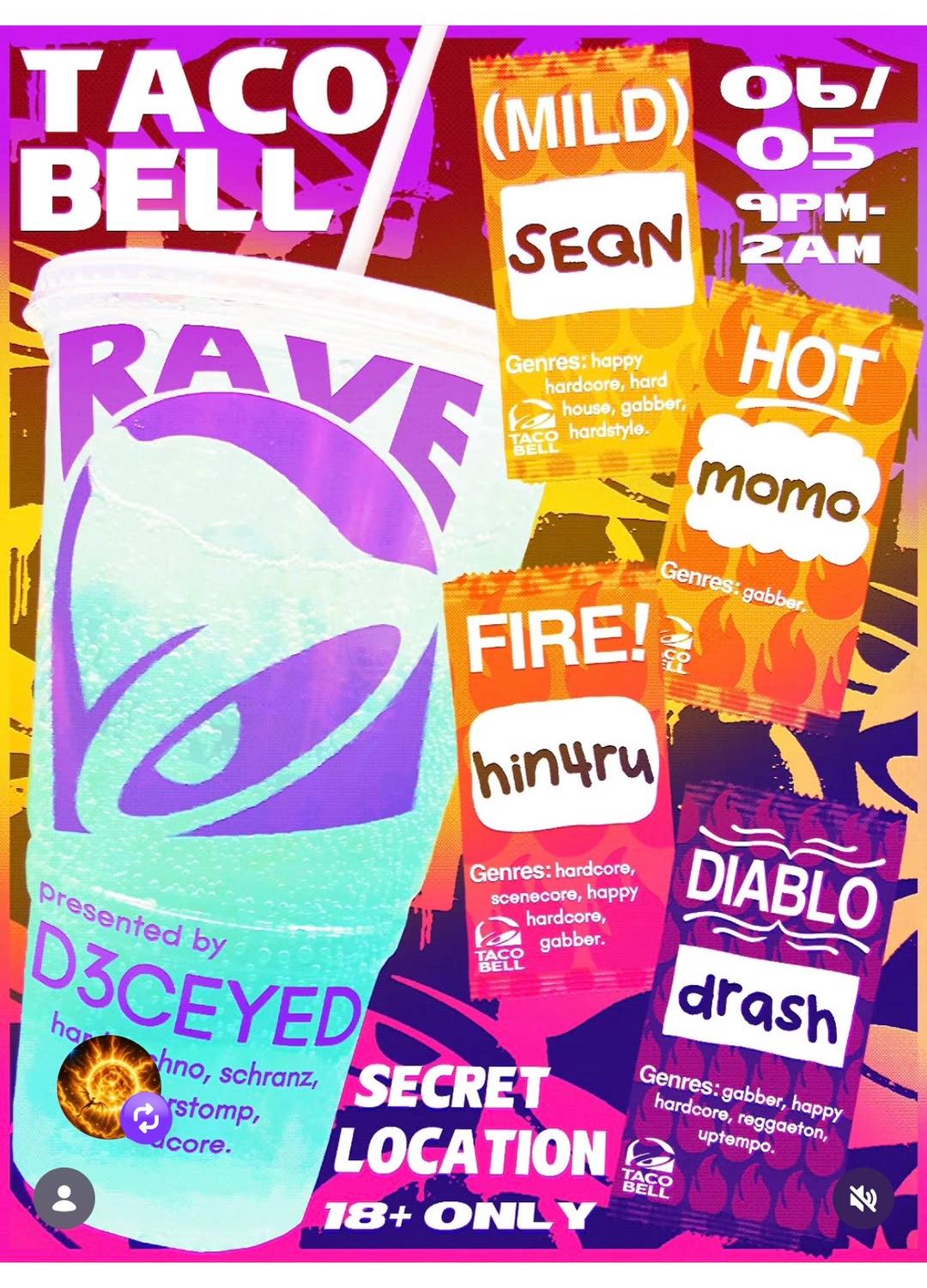 Taco Bell Rave | Sundrop Collective | Fri, Jun 5, 2026 | San Diego