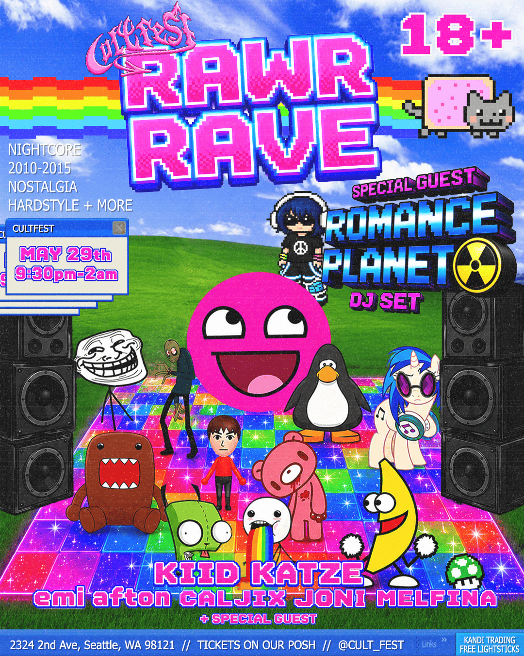 RAWR RAVE w/ ROMANCE PLANET | CultFest | Fri, May 29, 2026 | CULTFEST