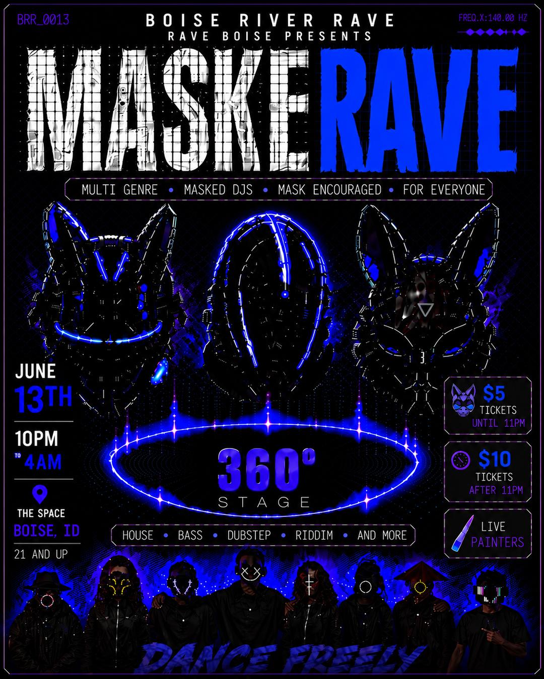 MASKERAVE | Boise River Rave | Sat, Jun 13, 2026 | The SPACE