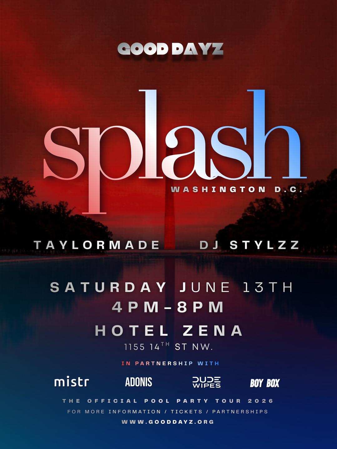 💦 Splash DC: Capital Pride Rooftop Pool Party | GOOD DAYZ D.C. | Sat ...