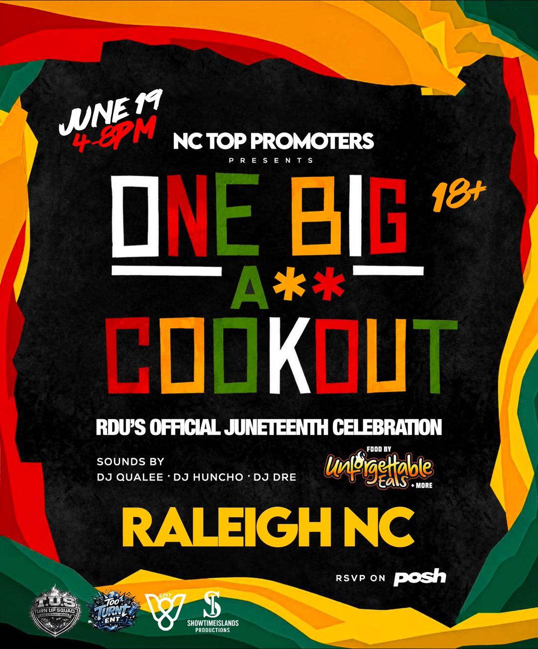 ONE BIG A** COOKOUT | 8ig Wavy Entertainment (8DUB) | Fri, Jun 19, 2026 ...