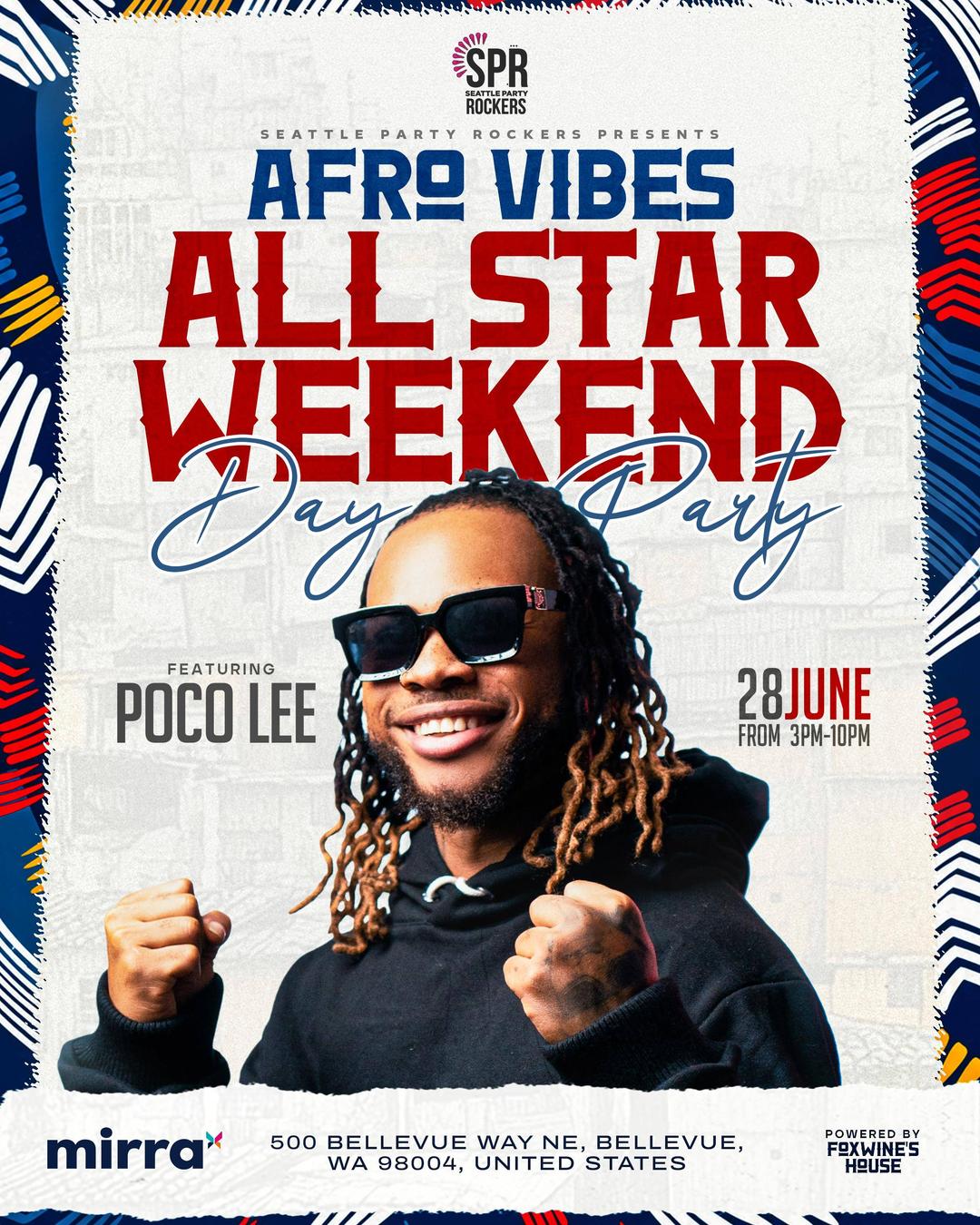Afro Vibes All Star Weekend | Seattle Party Rockers | Sun, Jun 28, 2026