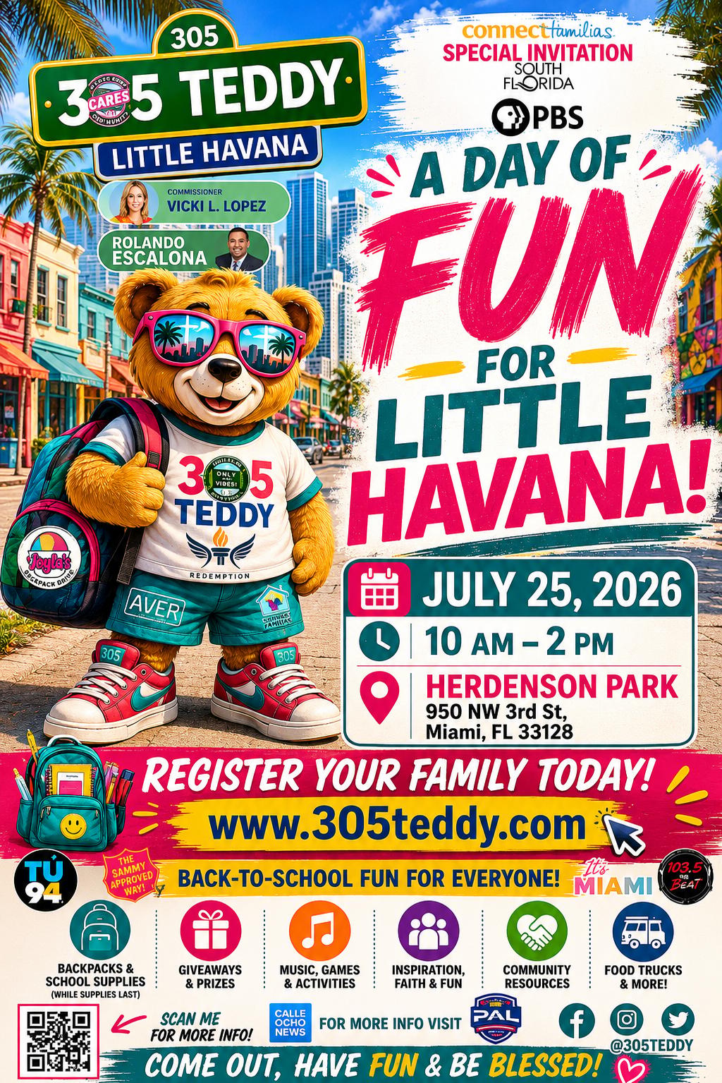 305 Teddy Back To School | 305 Teddy | Sat, Jul 25, 2026 | Henderson Park
