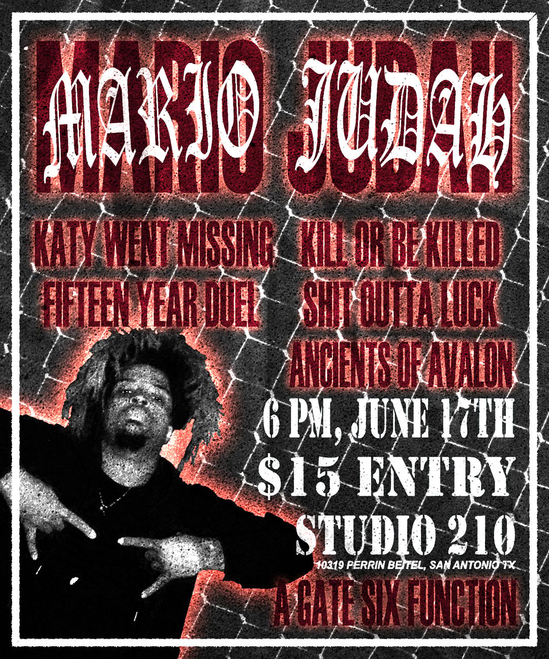 MARIO JUDAH SAN ANTONIO | GATE SIX RECORDS | Wed, Jun 17, 2026 | STUDIO 210