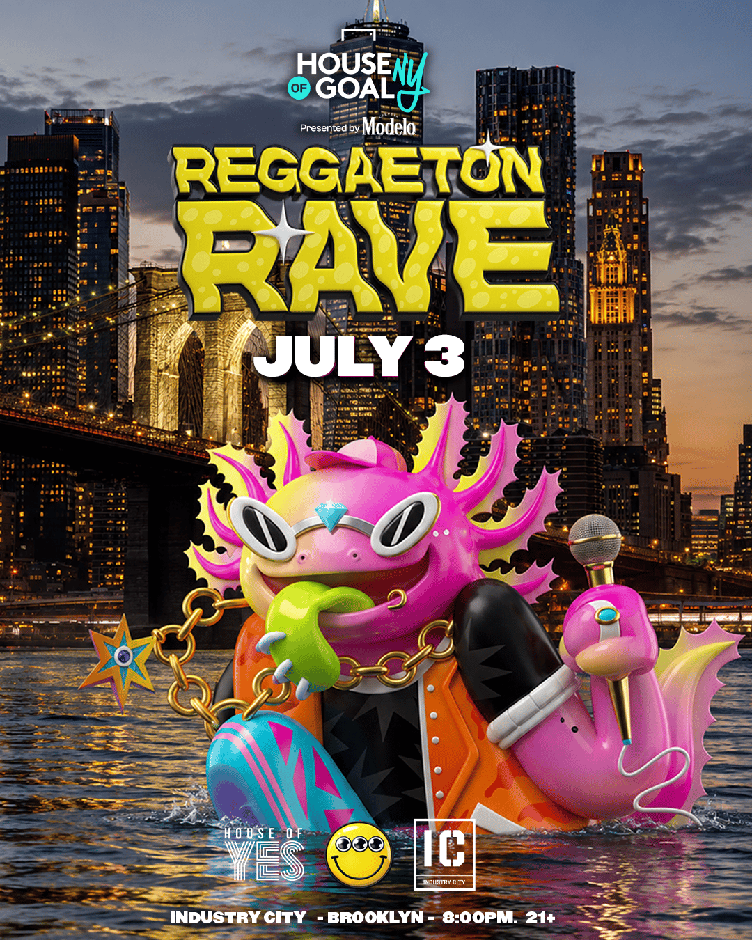 Reggaeton Rave at Industry City - Open Air ft. Adoni & Playero ...