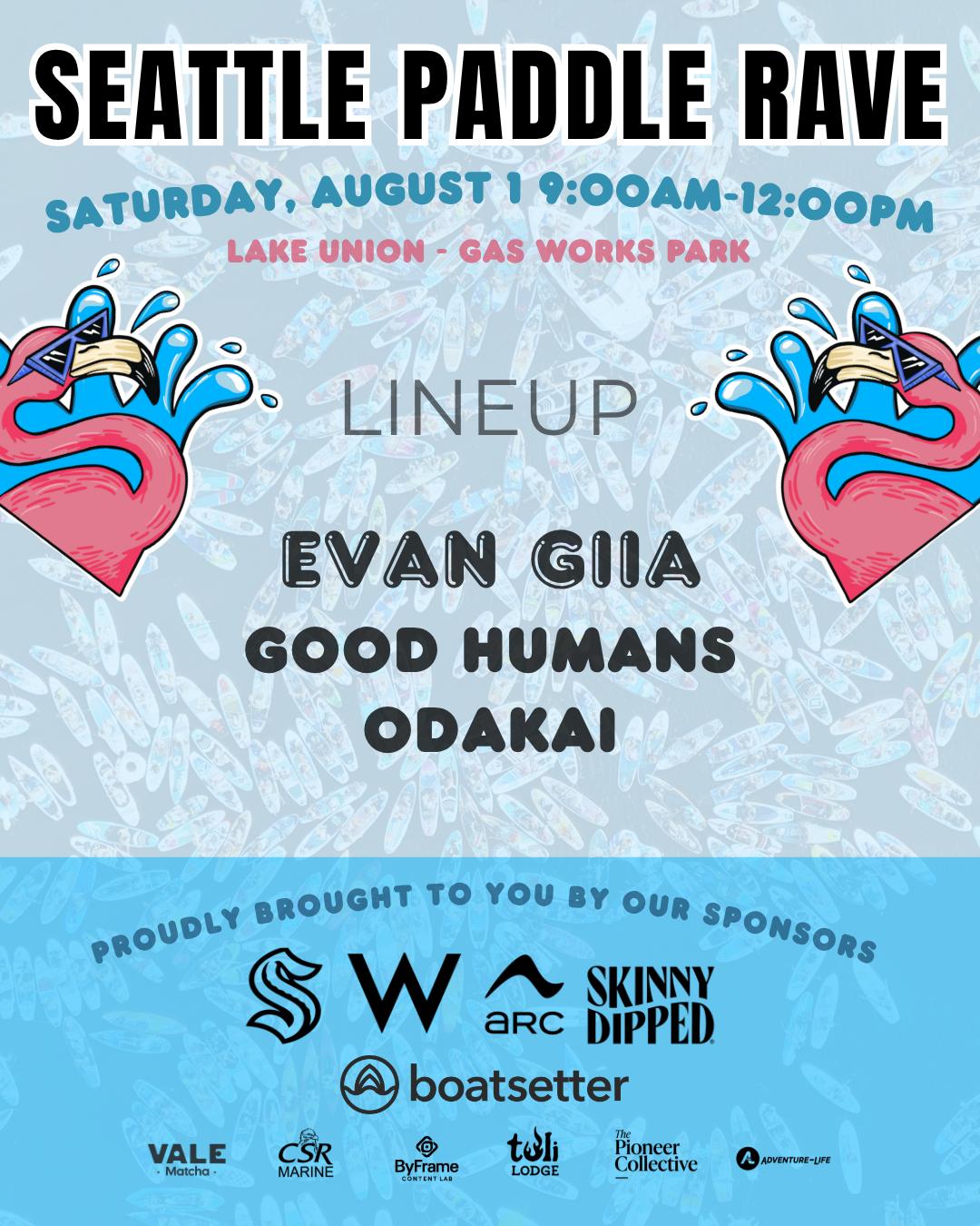 Seattle Paddle Rave | August 1st | Seattle Paddle Rave | Sat, Aug 1 ...