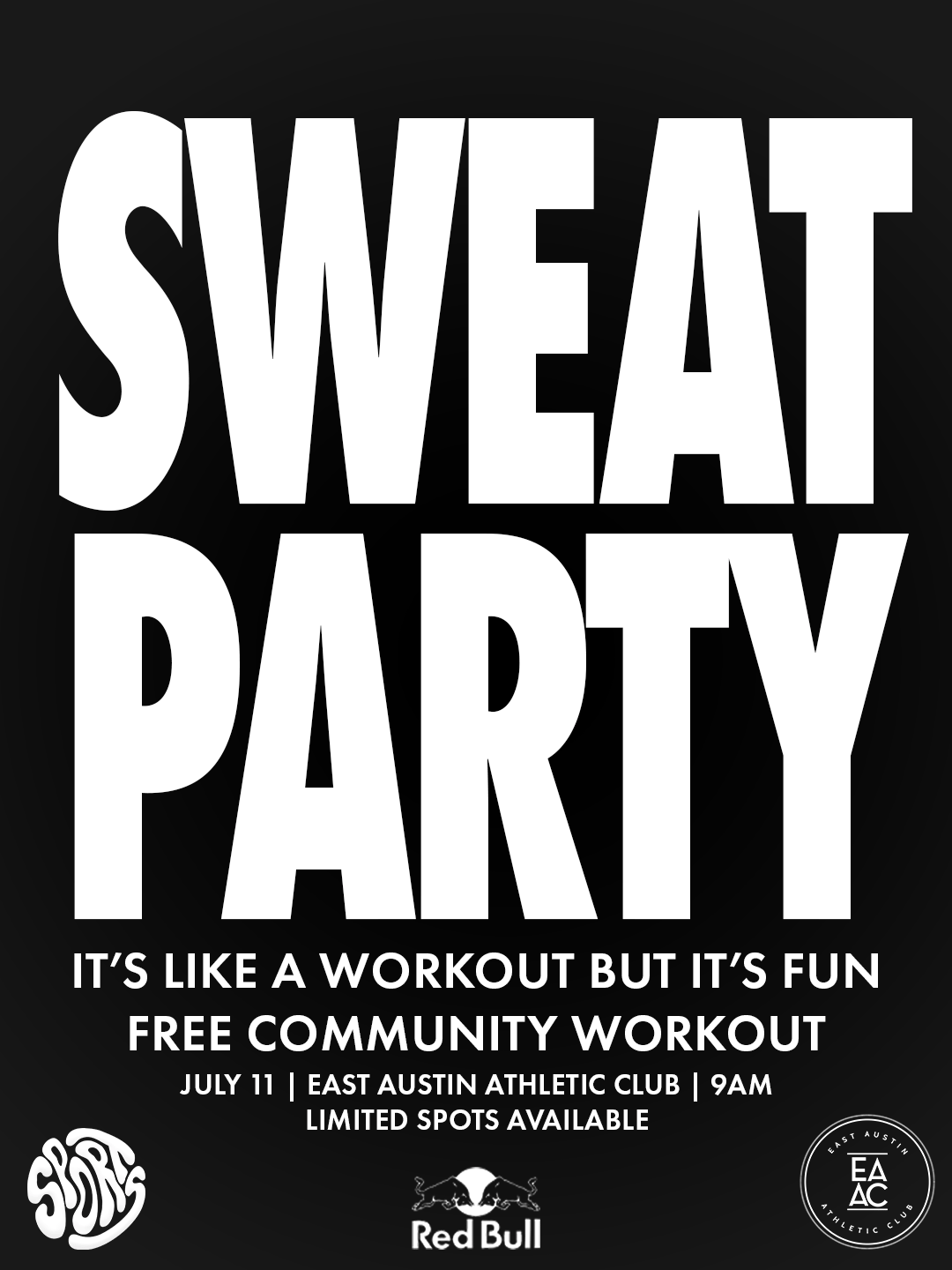 SWEAT PARTY | Secret Disco Sports | Sat, Jul 11, 2026 | East Austin ...