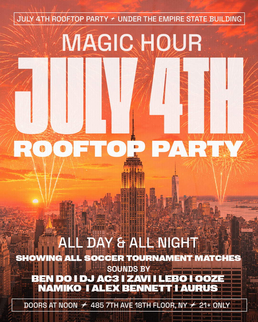 July 4th Rooftop Party at Magic Hour | Lyra | Sat, Jul 4, 2026 | Magic ...