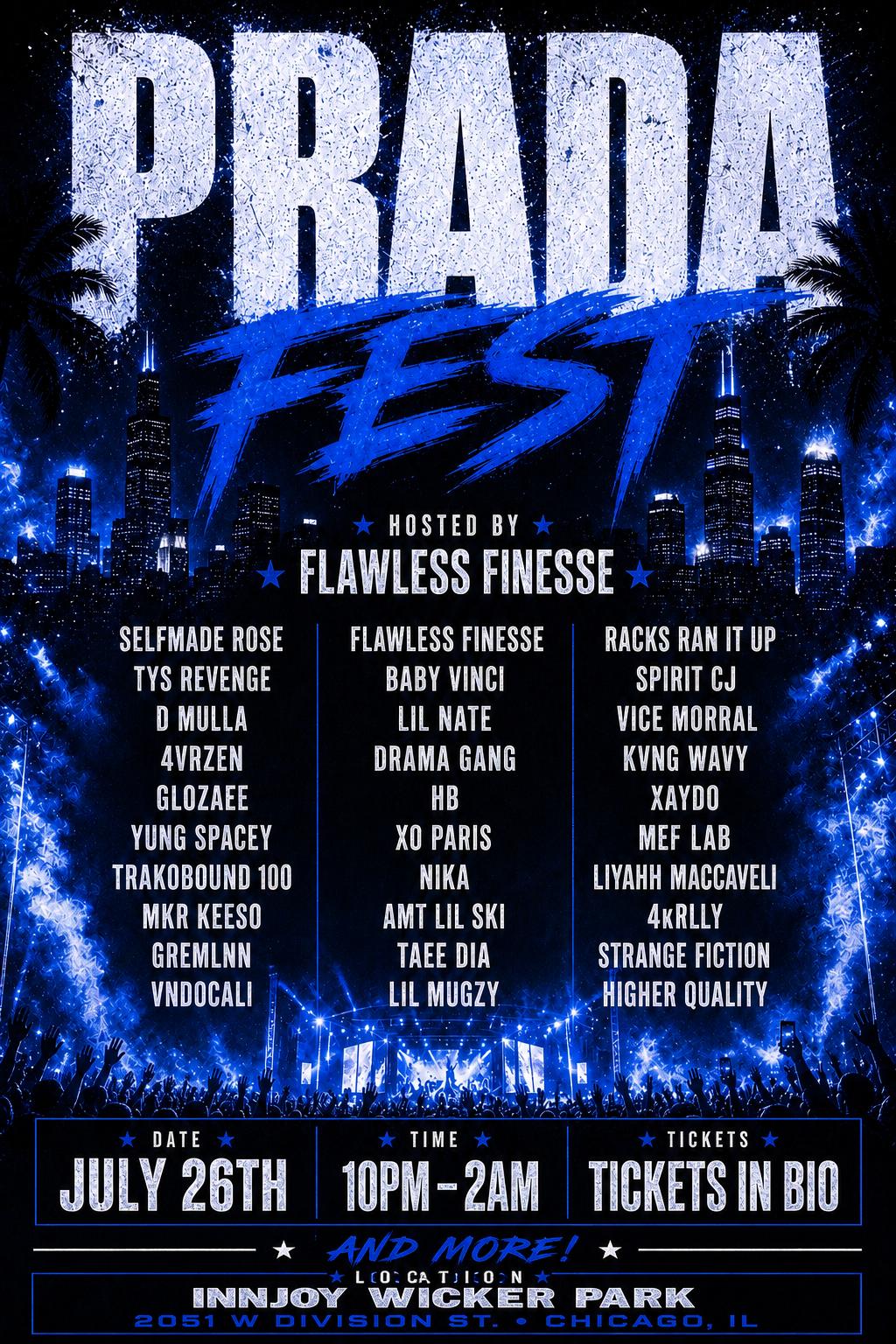 PRADA FEST | PDJAY ARTS & ENT LLC | Sun, Jul 26, 2026 | INNJOY