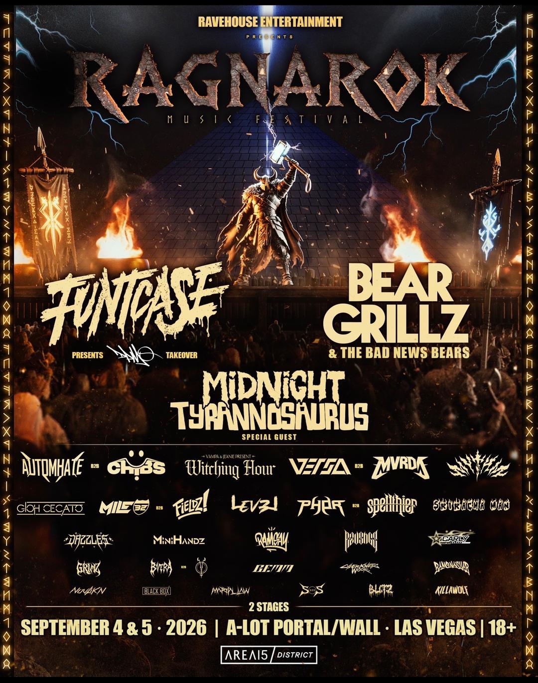 RAGNAROK | RaveHouse Entertainment | Fri, Sep 4, 2026 | AREA15