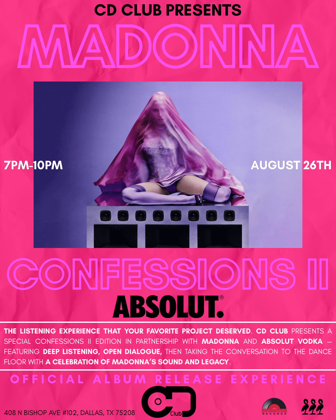 CD CLUB: CONFESSIONS 2 — AN OFFICIAL MADONNA LISTENING EXPERIENCE