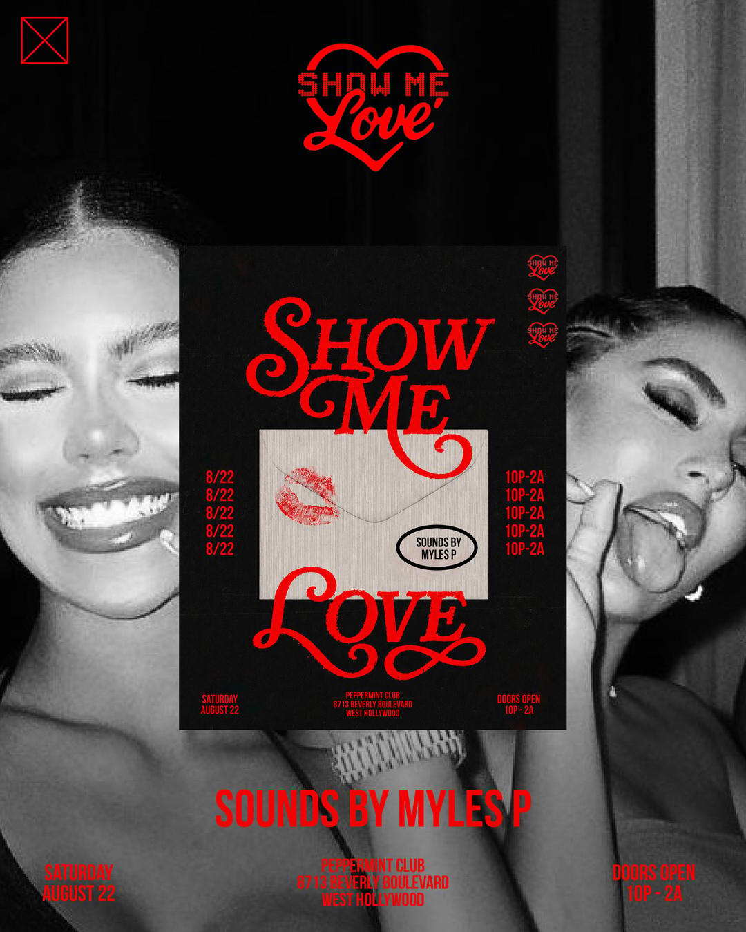 Show Me Love @ Peppermint | You Should Be Here | Sat, Aug 22, 2026