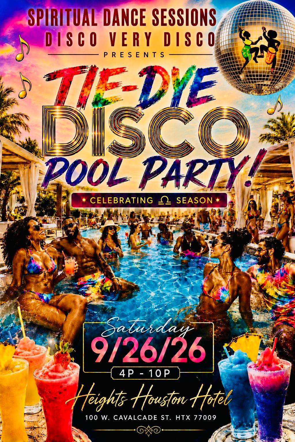 TIE-DYE DISCO POOL PARTY | Shimmy Shake, Doll! | Sat, Sep 26, 2026