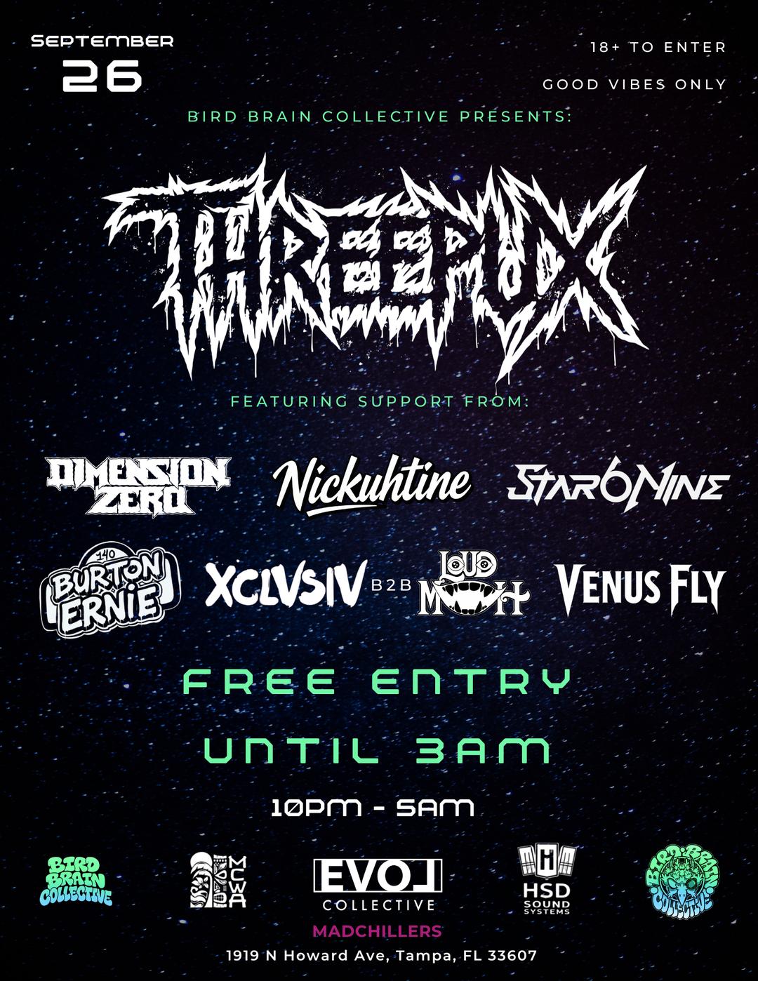 Bird Brain Collective Presents : THREE PUX | Bird Brain Collective