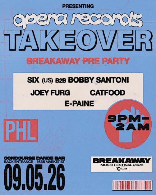 Opera Records Takeover | Concourse Dance Club | Sat, Sep 5, 2026 ...