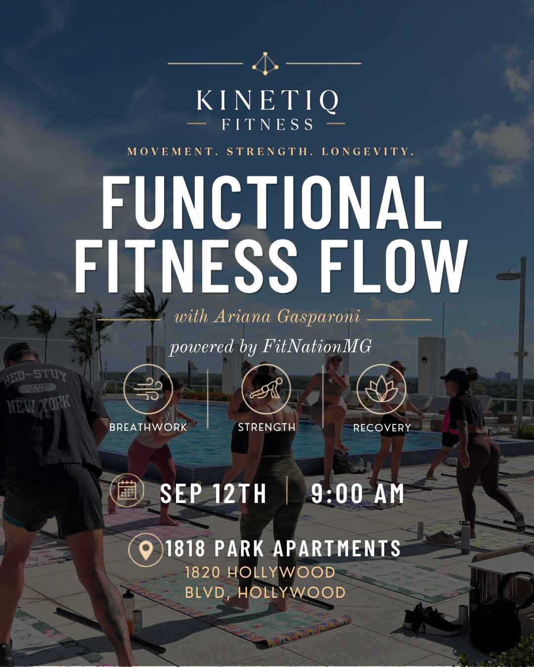Functional Fitness Flow & Massage at 1818 | Kinetiq Fitness | Sat