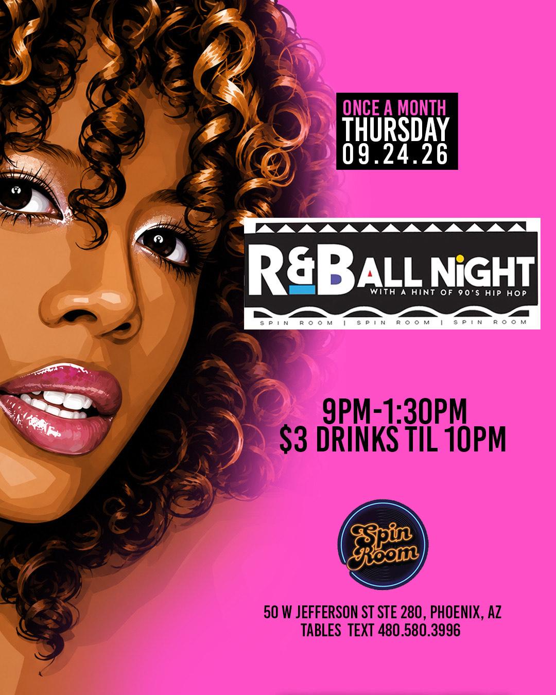 R&B ALLNIGHT “POP UP SERIES” | 88z MGMT | Thu, Sep 24, 2026 | Spin